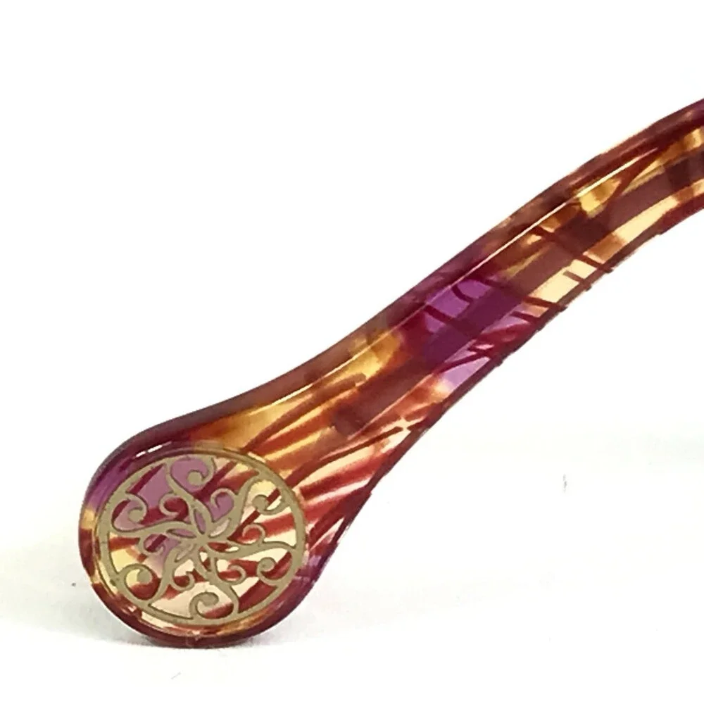 BOZ Eyeglasses Frames WOODY 8780 Brown Pink Purple Striped Tortoise 53-15.5-135